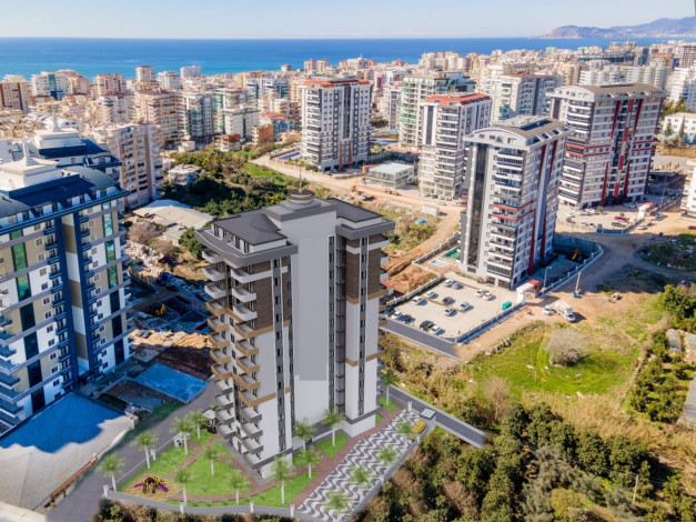 Новый проект с хорошей инфраструктурой в Махмутларе, 48-100 м2 - Ракурс 5