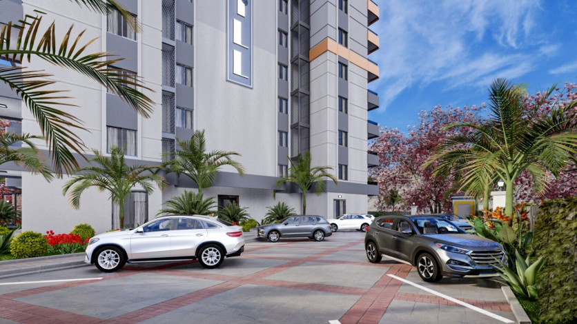 Новый проект с хорошей инфраструктурой в Махмутларе, 48-100 м2 - Ракурс 11