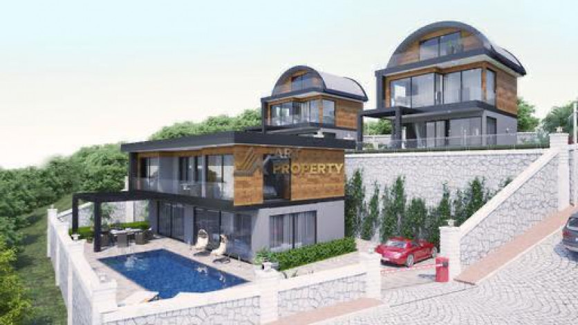 Представляем Вашему вниманию комплекс вилл с собственными бассейнами в районе Бекташ города Аланья, 142-230 м2 - Ракурс 5