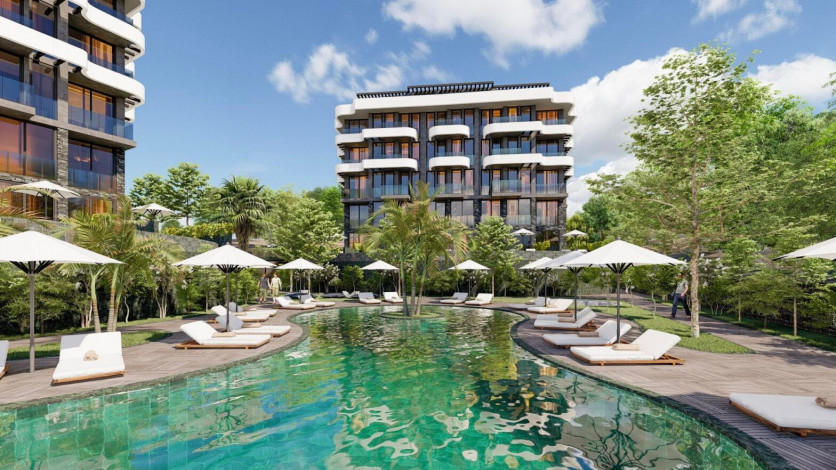 Новый жилой комплекс премиум класса в Каргыджаке, 55м-132м - Ракурс 14