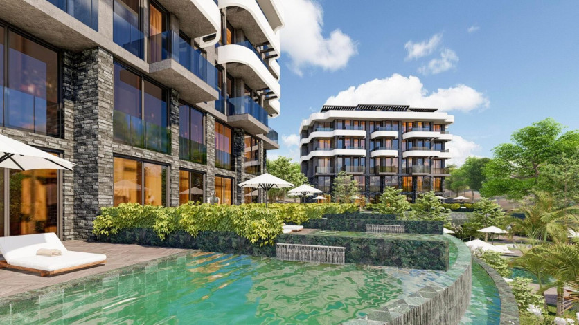 Новый жилой комплекс премиум класса в Каргыджаке, 55м-132м - Ракурс 17