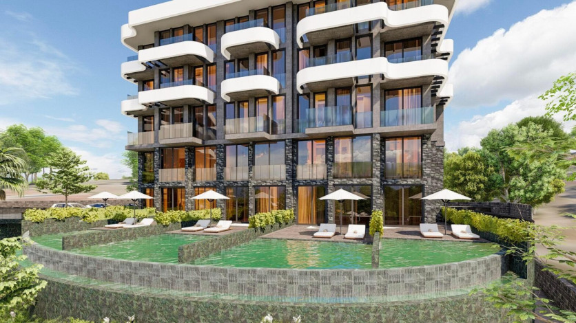 Новый жилой комплекс премиум класса в Каргыджаке, 55м-132м - Ракурс 20