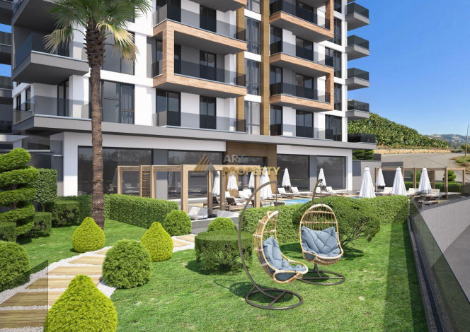 Проект комплекса с подогреваемым крытым бассейном и видом на море в районе Каргыджак, 50,7-209,2 м2 - Ракурс 5