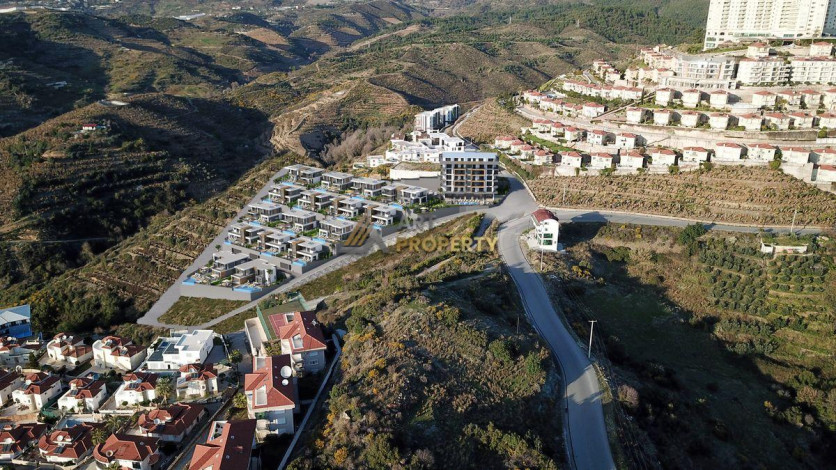 Проект комплекса с подогреваемым крытым бассейном и видом на море в районе Каргыджак, 50,7-209,2 м2 - Ракурс 8