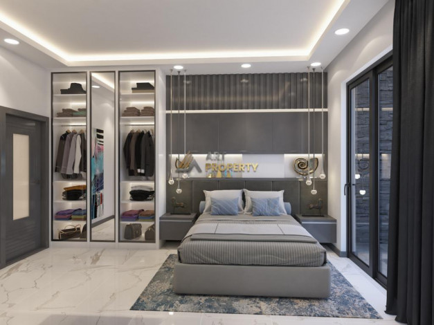 Проект комплекса с подогреваемым крытым бассейном и видом на море в районе Каргыджак, 50,7-209,2 м2 - Ракурс 18