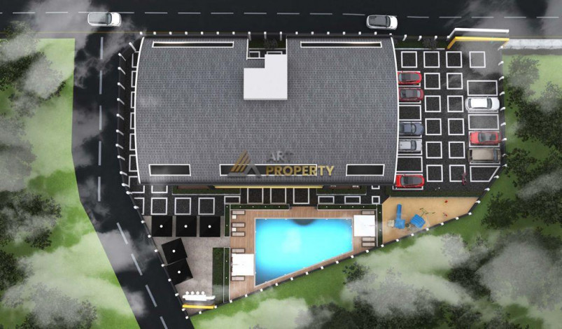 Новый проект на этапе строительства в районе Оба, 145м-300м - Ракурс 3