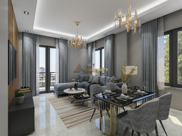 Резиденция на этапе строительства в 400м от моря в районе Махмутлар, 52м - 123,5м - Ракурс 4