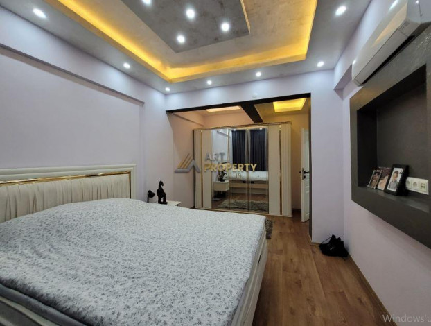 Апартаменты 2+1 с мебелью и бытовой техникой на первой линии в центре Аланьи, 100 м2 - Ракурс 8