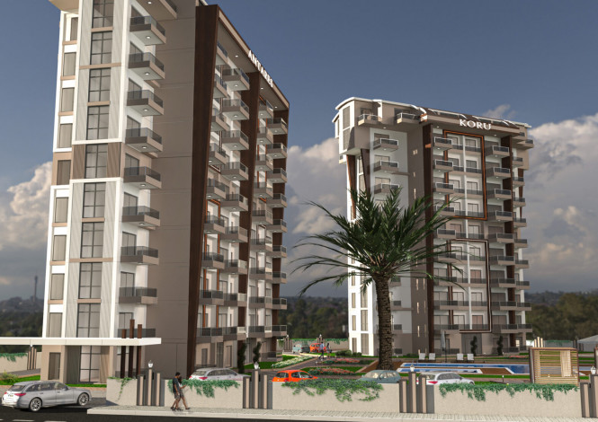 Cкоро!! Старт продаж нового комплекса в районе Газипаша, 55м-122м - Ракурс 14