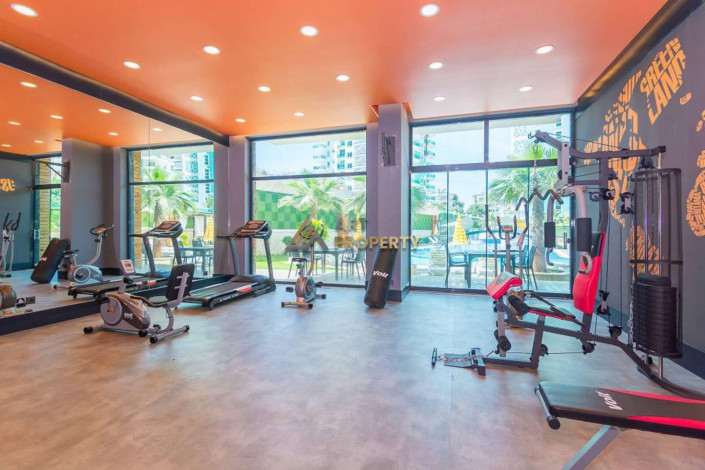 Меблированная квартира 1+1 на высоком этаже с видом на море в Махмутларе, 70 м2 - Ракурс 13