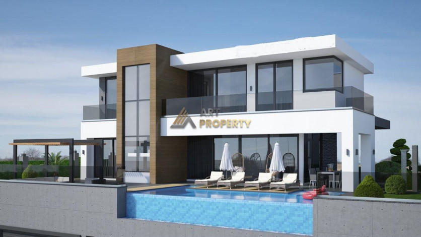 Новый проект отдельных вилл в районе Каргыджак, 268,70-377,60 м2 - Ракурс 6