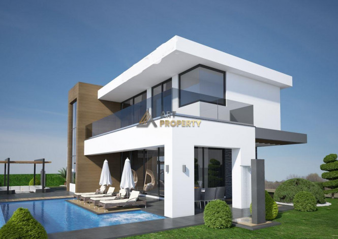 Новый проект отдельных вилл в районе Каргыджак, 268,70-377,60 м2 - Ракурс 10