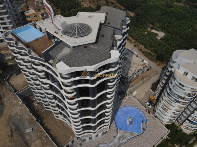 Квартира 1+1 в новом элитном комплексе в районе Махмутлар, 65 м2 - Ракурс 2