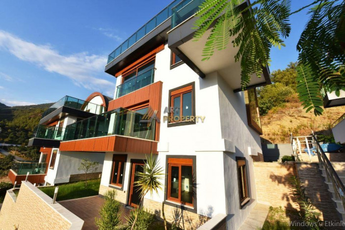 Красивая современная вилла, подходящая для получения гражданства в районе Бекташ Аланьи, 250 м2 - Ракурс 3