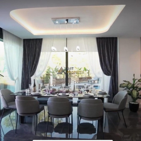 Элегантная меблированная вилла 3+1 на склоне гор, подходящая для получения гражданства, 165 м2 - Ракурс 2