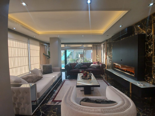 Меблированная вилла 3+1 с видом на море и крепость в районе Бекташ,  Алания 200м. - Ракурс 5