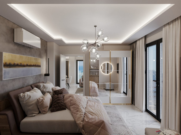 Трехкомнатная квартира в комплексе с богатой инфраструктурой в Махмутларе. - Ракурс 11