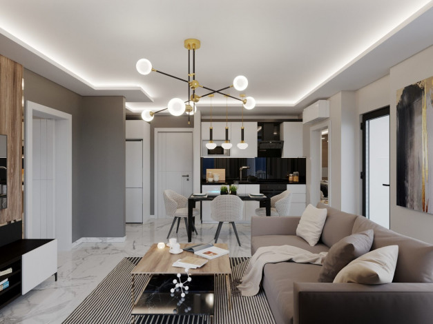 Трехкомнатная квартира в комплексе с богатой инфраструктурой в Махмутларе. - Ракурс 15