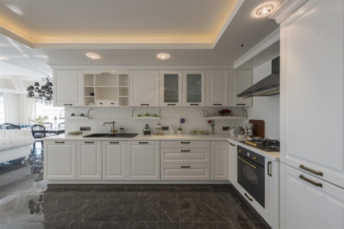 Готовый комплекс апартаментов и вилл премиум-класса в поселке Конаклы под Аланией, 80,3м-319,45м - Ракурс 36