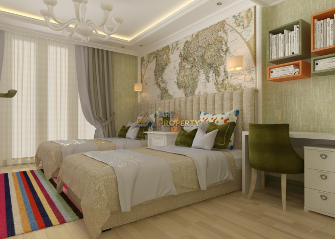 Готовый комплекс апартаментов и вилл премиум-класса в поселке Конаклы под Аланией, 80,3м-319,45м - Ракурс 51