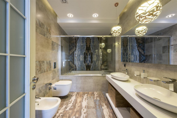 Готовый комплекс апартаментов и вилл премиум-класса в поселке Конаклы под Аланией, 80,3м-319,45м - Ракурс 67