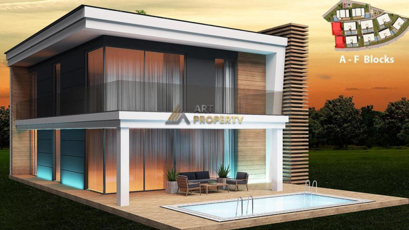 Элитные солнечные виллы в Конаклы, подходят для получения гражданства,  171,5м-228м - Ракурс 17