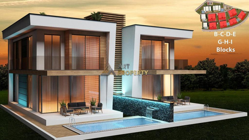 Элитные солнечные виллы в Конаклы, подходят для получения гражданства,  171,5м-228м - Ракурс 18