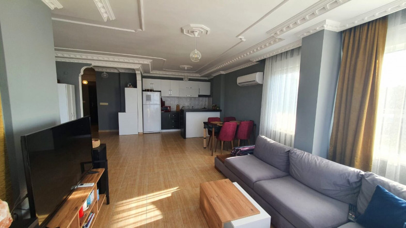 Меблированная двухуровневая квартира с видом на моря в районе Демирташ, 100м - Ракурс 25