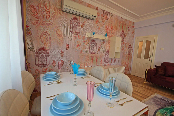 Полностью меблированная трехкомнатная квартира в районе Махмутлар, 130м - Ракурс 23