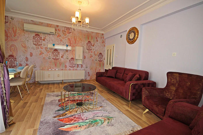 Полностью меблированная трехкомнатная квартира в районе Махмутлар, 130м - Ракурс 25