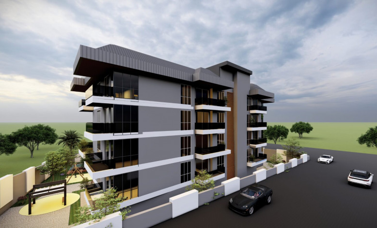 Резиденция на этапе строительства в районе Оба, 53м-213м - Ракурс 3