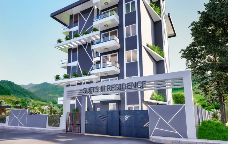 Новая резиденция на этапе строительства в районе Оба,  42м-126м - Ракурс 12