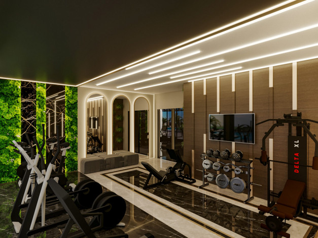 Новая резиденция на этапе строительства в районе Оба,  42м-126м - Ракурс 31