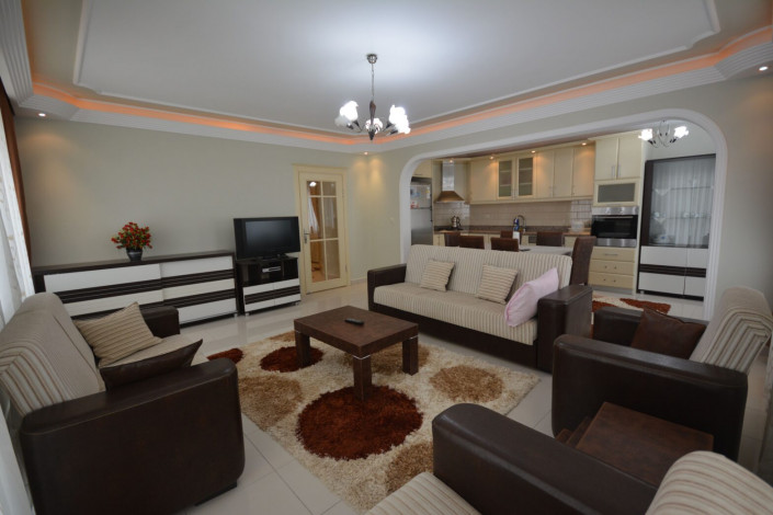 Трехкомнатная квартира с отличным ремонтом и мебелью  в Махмутларе, 130м2 - Ракурс 24