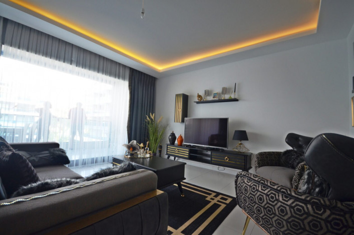 Апартаменты в современном комплексе в районе Каргыджак 3+1 с роскошной мебелью 500 метрах от моря,147 м 2. - Ракурс 13