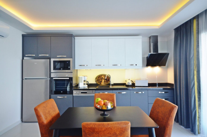 Апартаменты в современном комплексе в районе Каргыджак 3+1 с роскошной мебелью 500 метрах от моря,147 м 2. - Ракурс 25