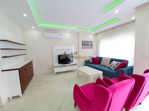 Трехкомнатная квартира с дизайнерским ремонтом и мебелью. 450 метров от моря в Махмутлар, 110м2 - Ракурс 17