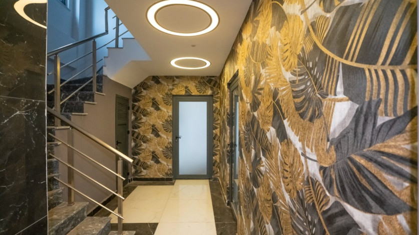 Квартира 1+1 квартира с хорошим ремонтом в районе Алании, Оба 60м2 - Ракурс 3