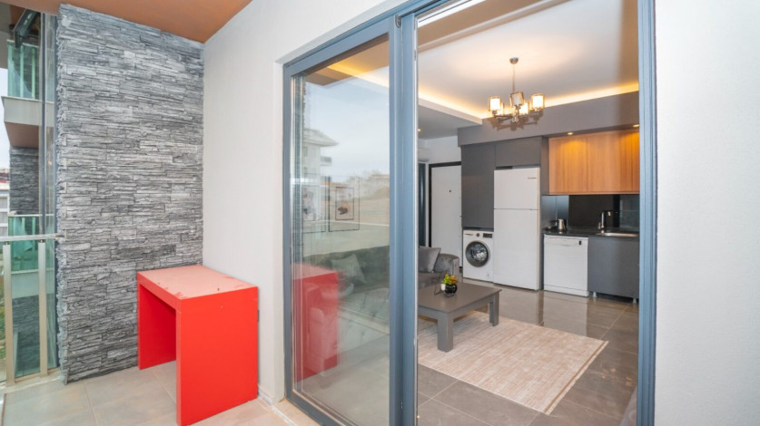 Квартира 1+1 квартира с хорошим ремонтом в районе Алании, Оба 60м2 - Ракурс 18