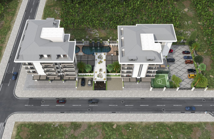 Скоро старт строительства новой резиденции в 300м от моря в районе Каргыджак, 56,3м-146,76м - Ракурс 4