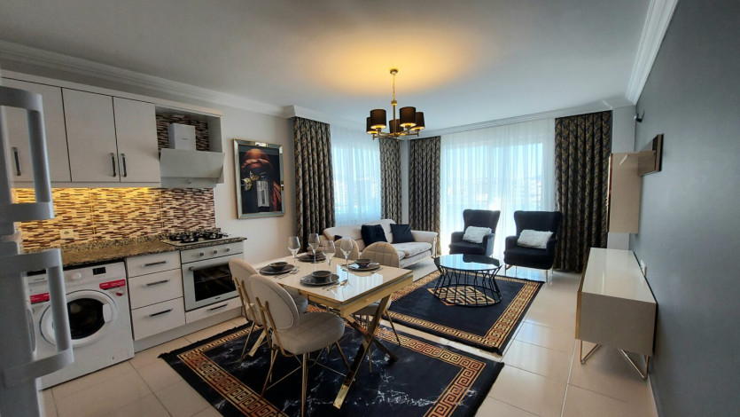 Полностью меблированные апартаменты на границе районов Кестель  и Махмутлар, 110м - Ракурс 7