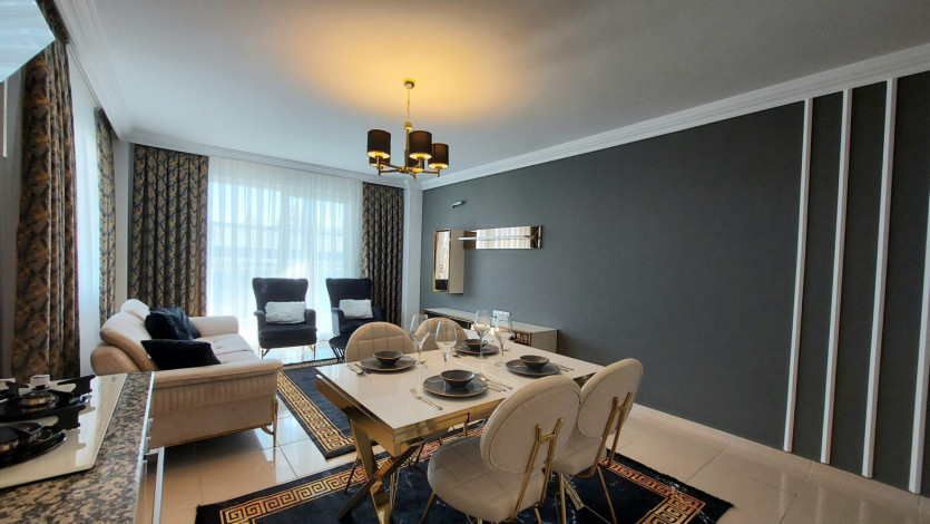 Полностью меблированные апартаменты на границе районов Кестель  и Махмутлар, 110м - Ракурс 8