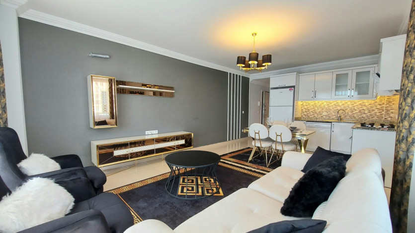 Полностью меблированные апартаменты на границе районов Кестель  и Махмутлар, 110м - Ракурс 10