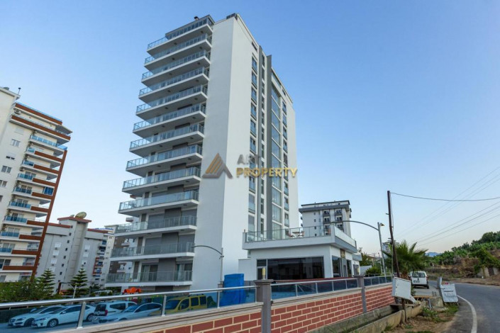 Квартира с видом на море 2+1 с новой мебелью в Махмутларе на высоком этаже, 120 м2 - Ракурс 9