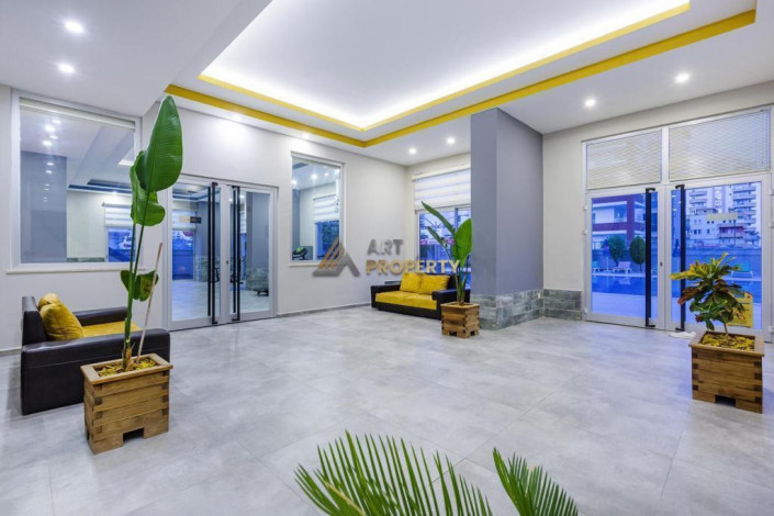 Квартира с видом на море 2+1 с новой мебелью в Махмутларе на высоком этаже, 120 м2 - Ракурс 15