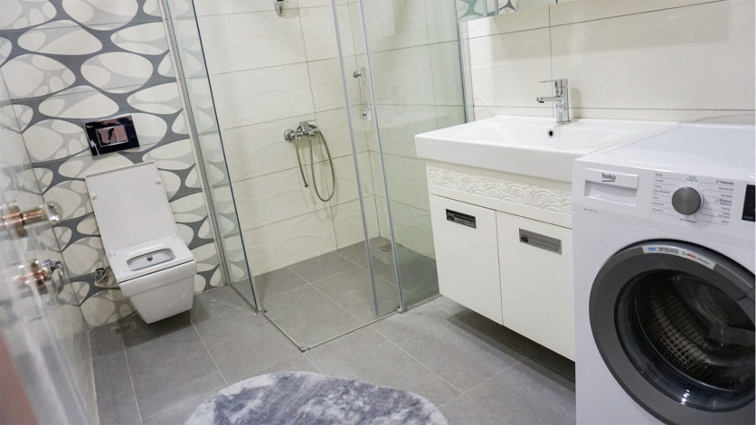 Квартира с видом на море 2+1 с новой мебелью в Махмутларе на высоком этаже, 120 м2 - Ракурс 18