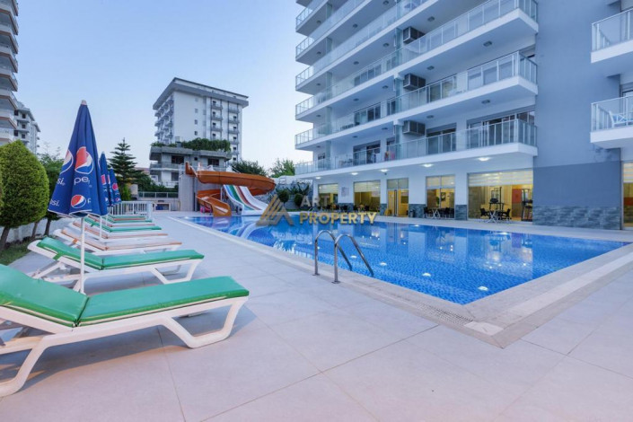 Квартира с видом на море 2+1 с новой мебелью в Махмутларе на высоком этаже, 120 м2 - Ракурс 19