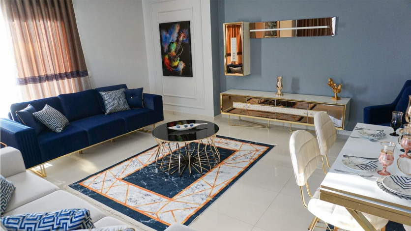 Квартира с видом на море 2+1 с новой мебелью в Махмутларе на высоком этаже, 120 м2 - Ракурс 28