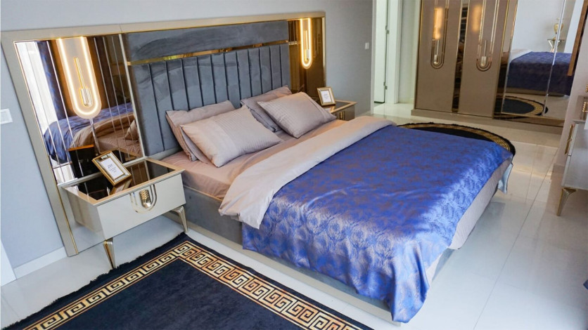 Квартира с видом на море 2+1 с новой мебелью в Махмутларе на высоком этаже, 120 м2 - Ракурс 32