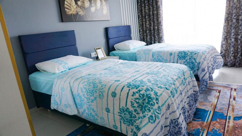 Квартира с видом на море 2+1 с новой мебелью в Махмутларе на высоком этаже, 120 м2 - Ракурс 36